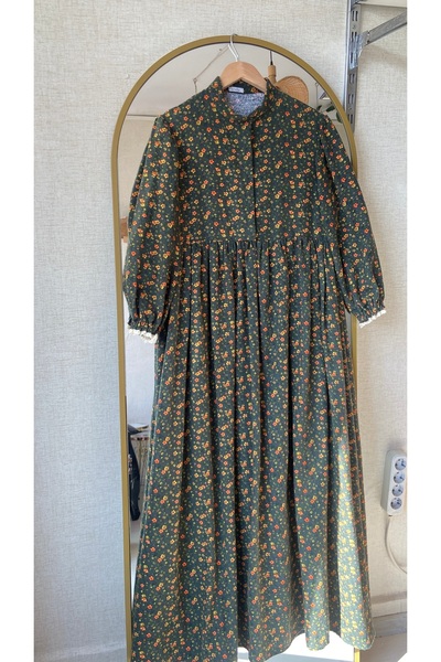 Butik Yeşil Pazen elbise