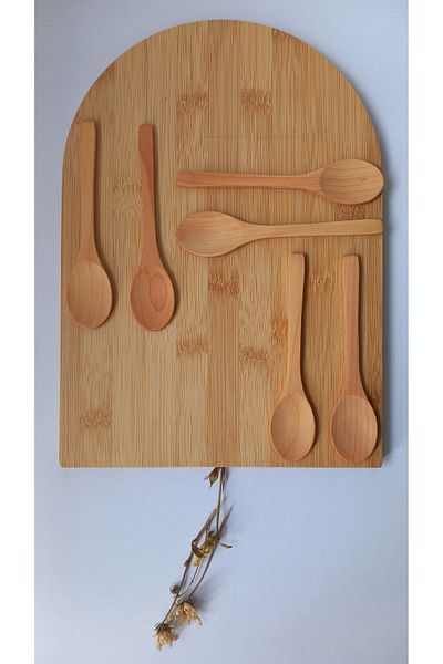 shop Bamboo Wooden Spoon - 15 cm 6 Liter Spice and Spoon