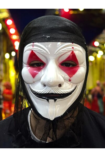 Niyet Vendetta Joker Korku Maske - V For Vendetta Kostüm Partileri , Maske Balo Aksesuar, Cadılar Bayramı