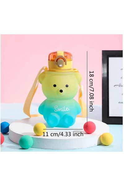 Beauty Loves Smile Teddy Bear Model Water Bottle Water Bottle Water Bottle 800 0ml Bpa Free Water Bottle Water Bottle