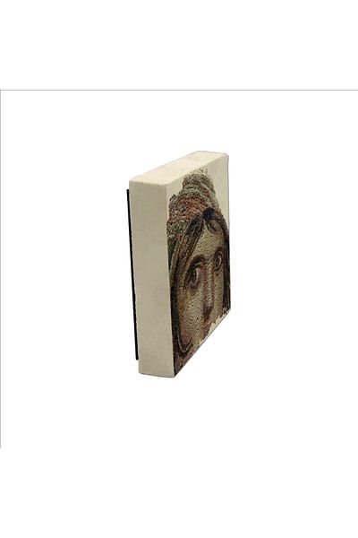 Sadrazam Magnet din piatră naturală imprimat mozaic țigănesc 5x5 Krt-146
