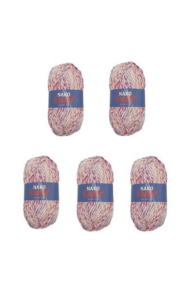 NAKO Export Surplus Self-Patterned Knitting Thread - Pack of 5
