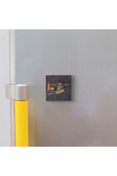 Sadrazam Magnet din piatră naturală imprimat cu schelet mozaic 5x5 Krt-144
