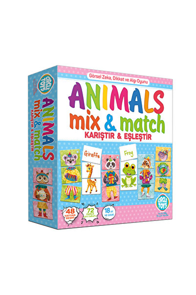 Circle Toys Animal Mix&match Karıştır Eşleştir Puzzle 72 Parça