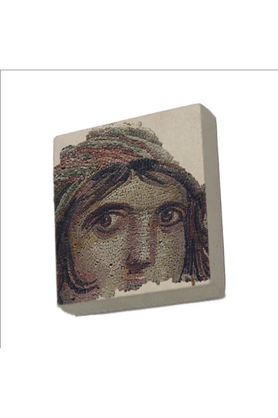 Sadrazam Magnet din piatră naturală imprimat mozaic țigănesc 5x5 Krt-146