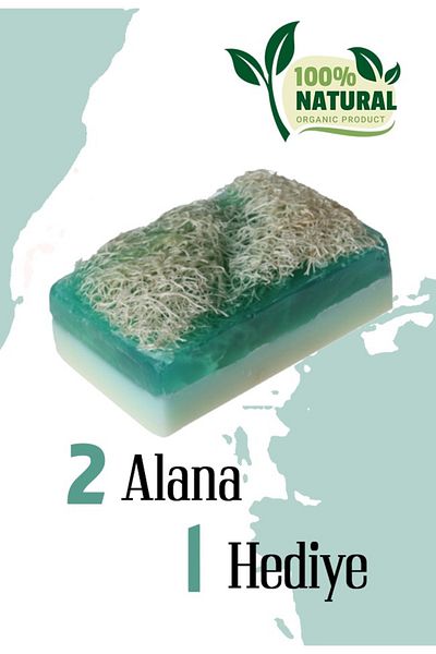 Bounties Natural Eucalyptus & Donkey Milk Pumpkin Fiber Soap – Purifying & Renewing