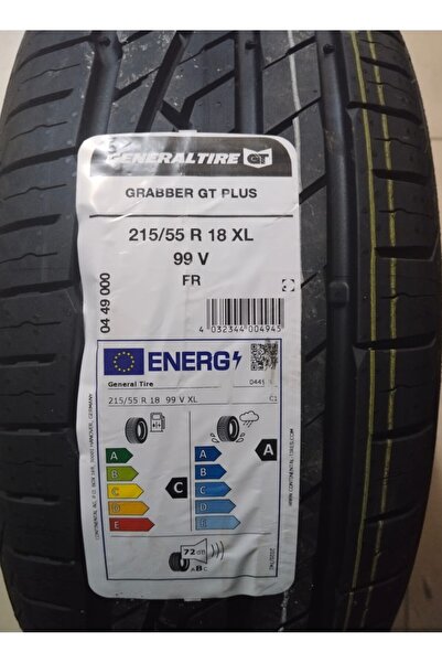 GENERAL 215/55R18 XL 99V FR GRABBER GT PLUS GENERAL 4X4 SUV LASTİĞİ 2024 ÜRETİM