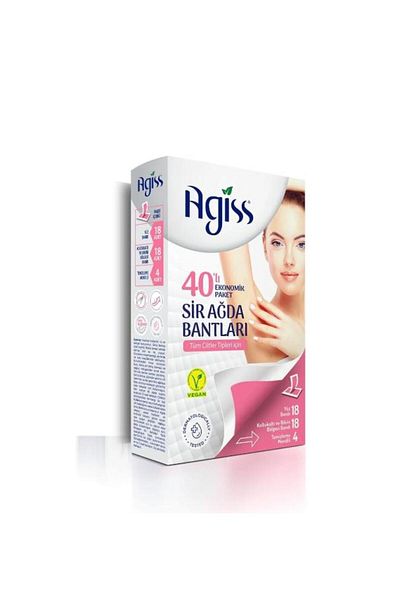 AGISS 40 Pack All Skin Waxing Strips