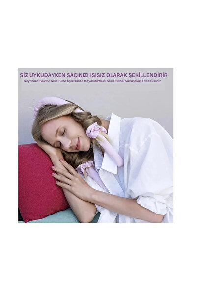 Vitastyle Set de cleme și cleme de păr din satin pentru coafarea părului fără căldură