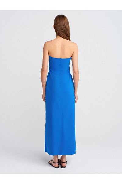 Dilvin Strapless Dress-Sax Modelnumber 90758