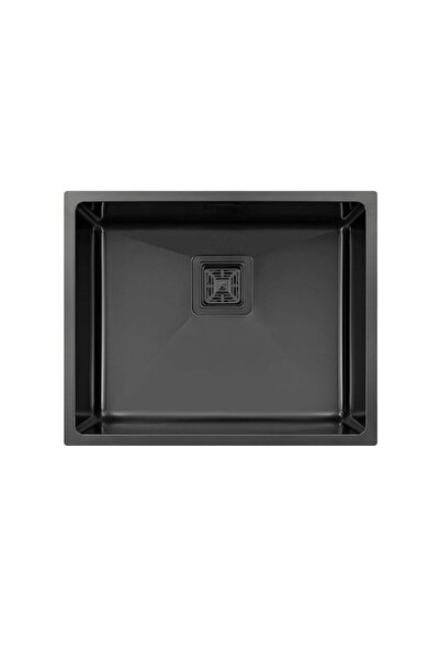 LAVELLO STYLE Elegante 4454-bk 40×50 Cm Pvd Kaplama Füme Siyah Paslanmaz Çeli...