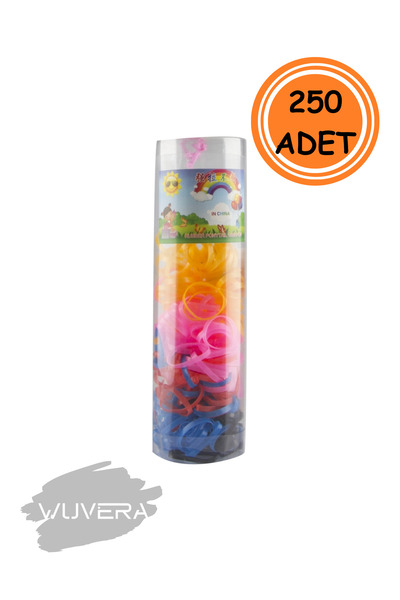 WUVERA 250Pcs Braiding and Perming Thin Rubber Buckle – Practical and Versatile Hair Accessory (1 Box)