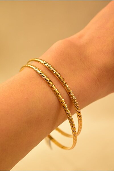 Yenigün Kuyumculuk Hediyelik Yatırımlık 2'Li Burgu Görünümlü Içi Boş Model Al...