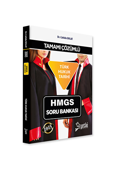 Yetki Yayıncılık Yetki 2024 HMGS Türk Hukuk Tarihi Soru Bankası Çözümlü - Cah...