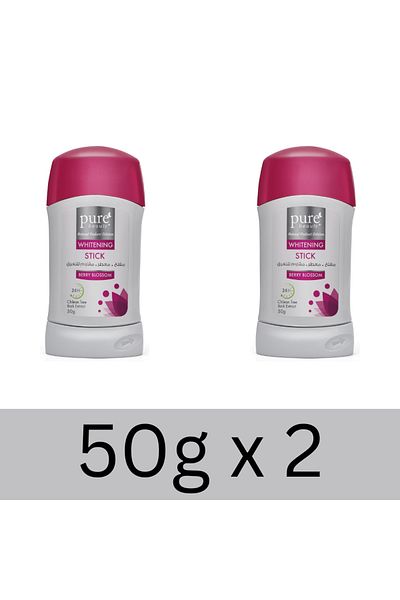 PURE BEAUTY Whitening Antiperspirant Deodorant Stick Berry Blossom x2