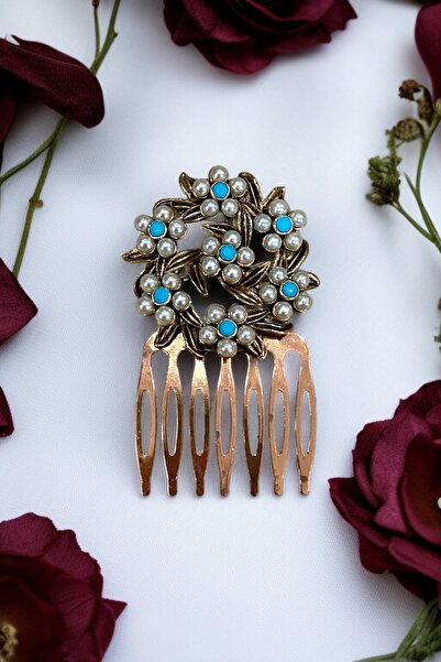 FAYRA ACCESSORIES Agrafă de păr vintage cu piatră de cristal