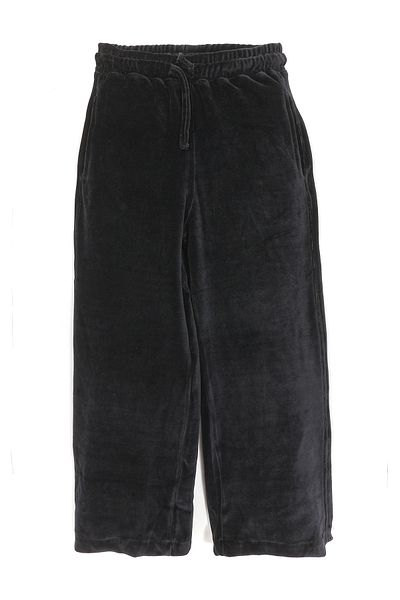 DobaKids Φαρδύ πόδι μαύρο χρώμα Palazzo Girl's Loose Wide Leg Velvet Παντελόνι