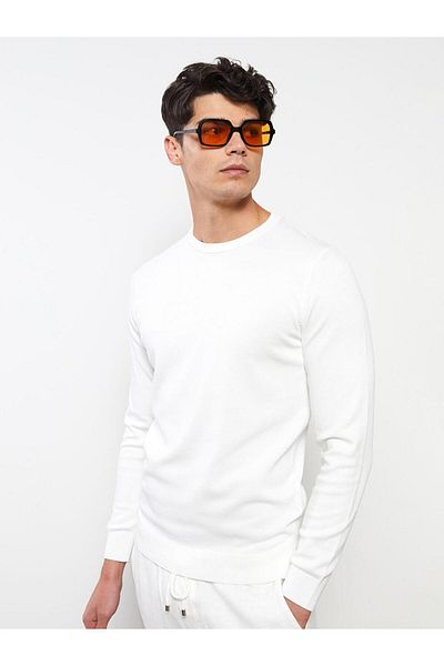 LC Waikiki Crew Neck Long Sleeve Men's Knitwear Sweater (W2)