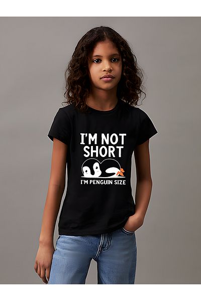 uyguntarz Kinder-T-Shirt aus Baumwolle mit Pinguin-Aufdruck