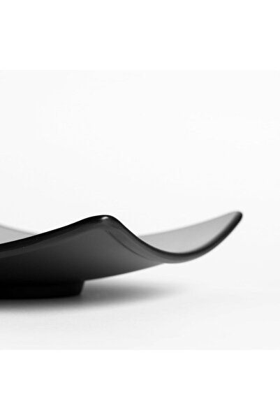 mastergold 6 Piece of Melamine Square Serving Plates (25cm) for Noodles, Appetizers and Salad | Microwave Safe