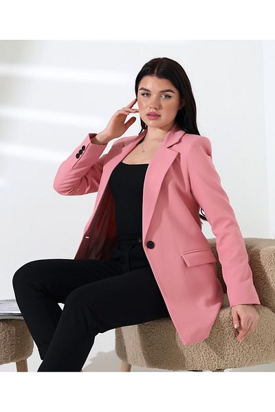 COCOCİX Copy - Single Button Blazer Model Jacket
