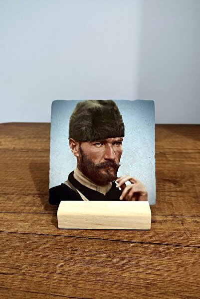 Natural Stone Table Top Decor 10x10cm - Atatürk Table Decor