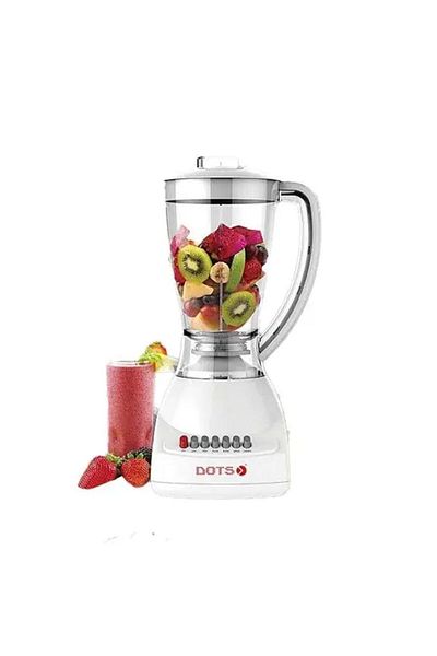 DOTS Electric Blender 1.5L 400W Clear Jar BLD-2028 - White