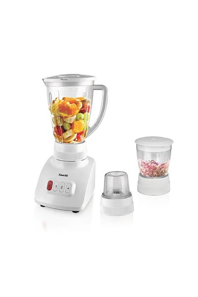 SAACHİ Saachi 3 In 1 NL-BL-4379 Blender/Grinder/Chopper With Unbreakable Jar - White