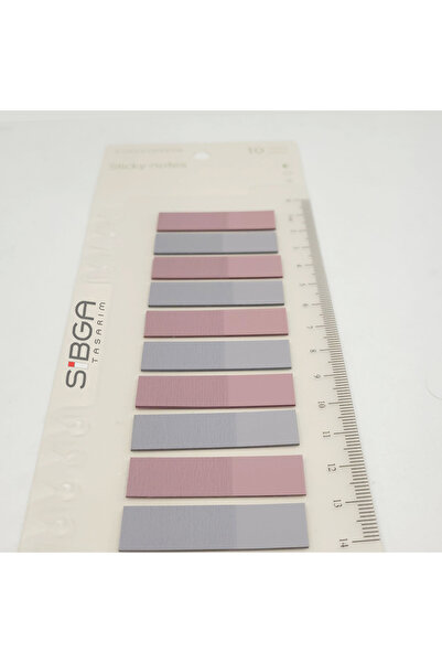 sibga tasarım Transparent Colored Post-It Note Paper - 200 Sheets Bookmark Sticker