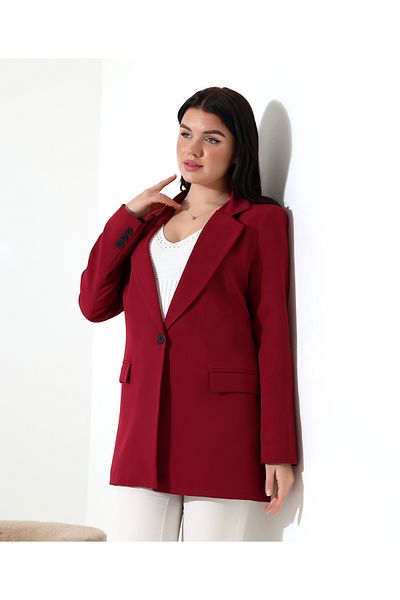COCOCİX COPY - Jachetă model Blazer cu un singur buton