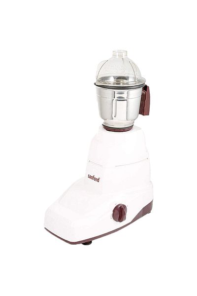 Sanford 800W Blender Grinder with 3 Attachments, 1.2L Capacity – White/Red
