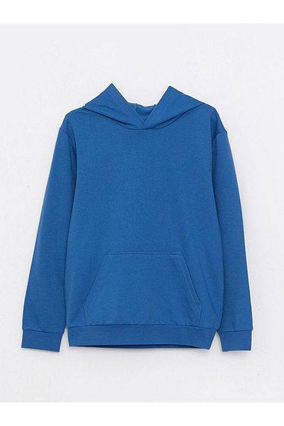 LC Waikiki Hooded Basic Long Sleeve Boys Sweatshirt (W2)