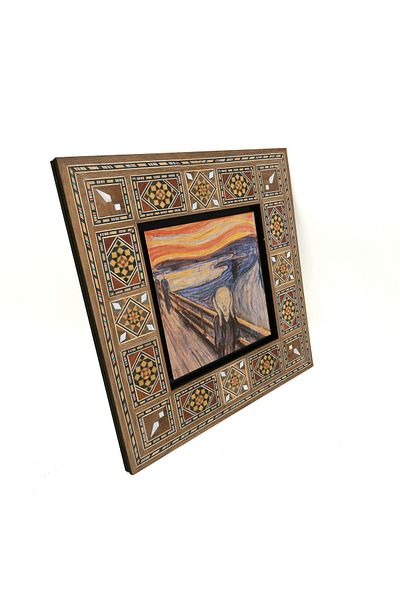 Sadrazam The Scream (Edvard Munch, 1893) Pictură MDF imprimată (20x20 KRG-168)