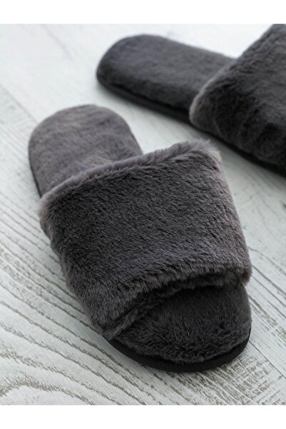 LC Waikiki Women's Cross Strap Plush House Slippers (S1)