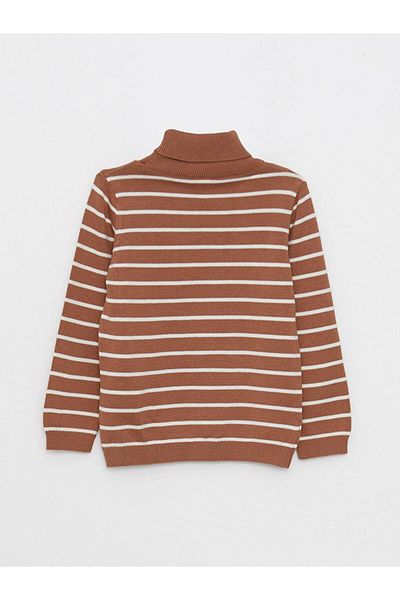 LC Waikiki Turtleneck Long Sleeve Striped Baby Boy Sweater (W2)