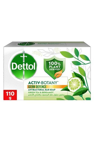 Dettol Anti-Bacterial Bar Soap GREEN TEA AND BERGAMOT 110G