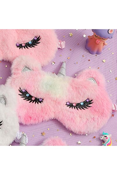 Genel Markalar Unicornn Figürlü Taşlı Peluş Uyku Bandı