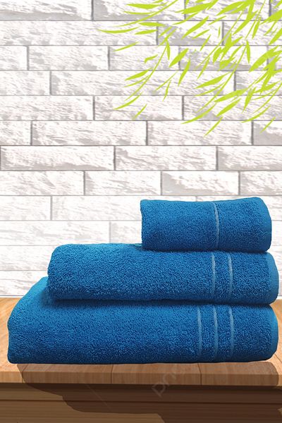 S&R 3-Piece 100% Cotton Bath Towel Set - Bath Towel Set