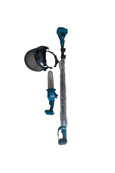 Rapco Akülü Şarjlı Uzatma Kollu Testere 36V 4.0 Ah Li-on Koruyucu Maske