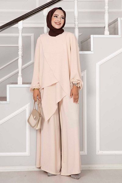 EBRUTESETTÜR Aerobics 2 Piece Suit Beige Spirit