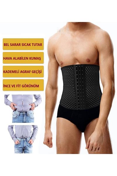 MİSTİRİK Ulyana Black Recovery Corset - Waist Lift with Underwire and Agraph