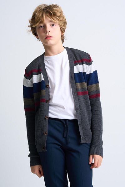 ALEXANDERGARDI Buttoned Children's Knitwear Cardigan (C20-18367)