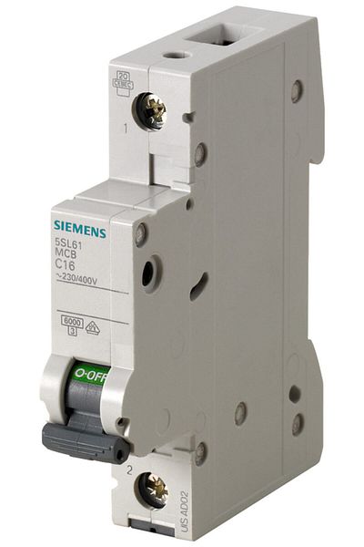 Siemens 16 Ampere Automatic Fuse with Switch B1 16a 6ka