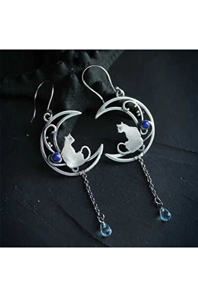 Choice E626-YINSE New Vintage Cute Cat Moon Earrings For Women Female Fashion...