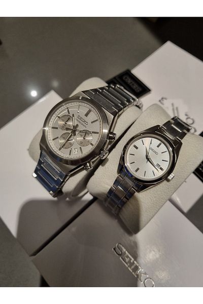 Seiko Dear Wristwatch - Fermiton Metallic Colored Steel Bracelet 2 Li
