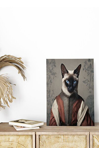 qoeuyl boutique Μεσαιωνική γάτα με θέμα No:11 Retro Vintage 18x27 MDF Ξύλινη ...