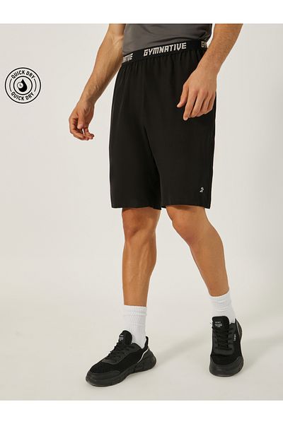 Styli Printed Waistband Shorts with Zipped Pocket Detail