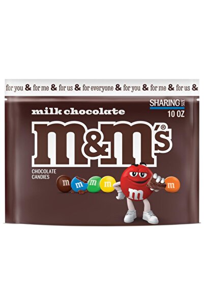 M&M's Milk Chocolate Candy Sharing Size Sütlü Çikolata 10.0 Oz 283.5 gr