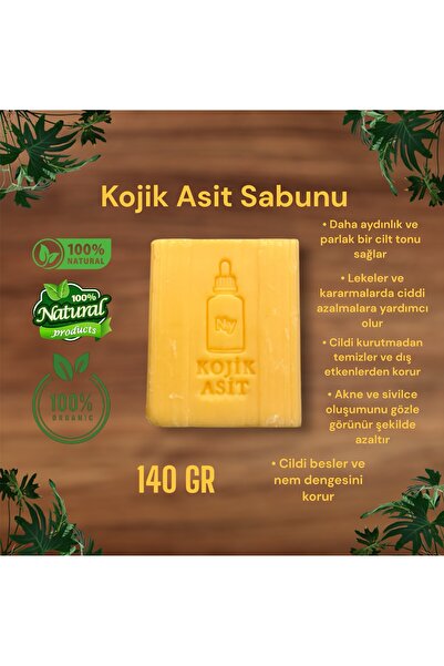 MaxCleanGrosmar Kojik Asit Sabunu | Zerdeçal ve Limon Kabuğu Katkılı Kojik As...