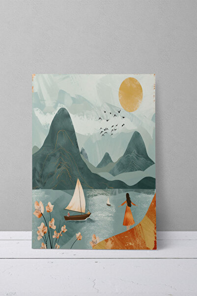 qoeuyl boutique Bohemian Nature Θέμα Νο: 14 Retro Vintage 18x27 MDF Ξύλινη αφ...